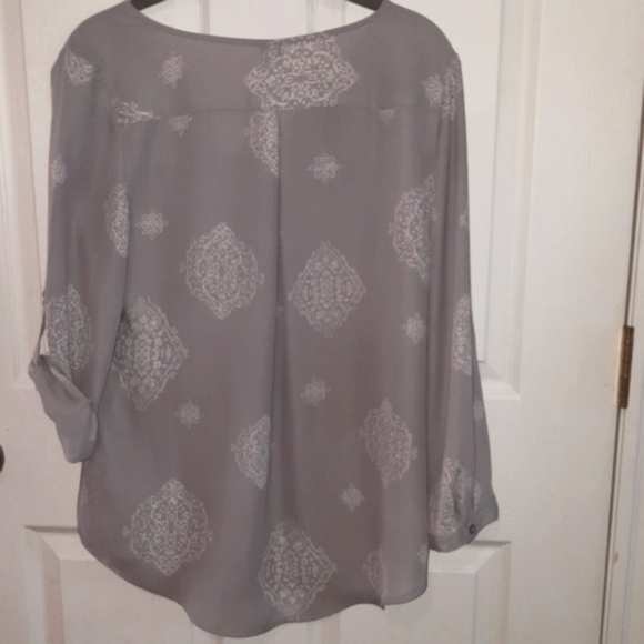 (M) Maurices Sheer Blouse Ptp20"×L26" - Picture 11 of 13